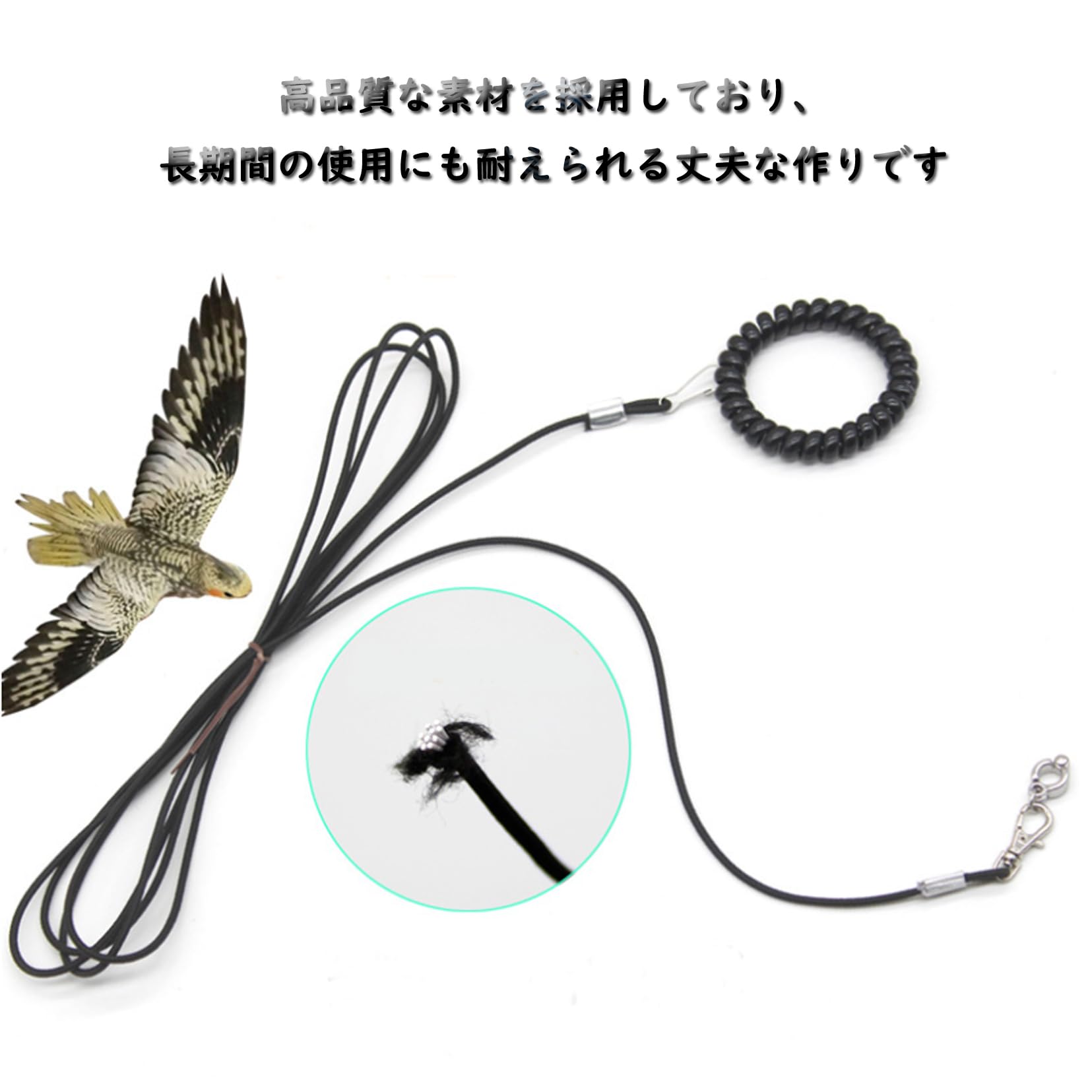 Amazon | 鳥 リード 鳥用ハーネス 鳥の飛行ロープ オウムハーネス 鳥