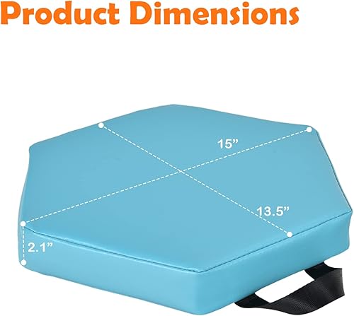 Miniatura 5 de Costzon 6 cojines de suelo para niños de 15 pulgadas, 2 pulgadas de grosor, impermeable, para guardería, preescolar, cojín de espuma hexagonal con
