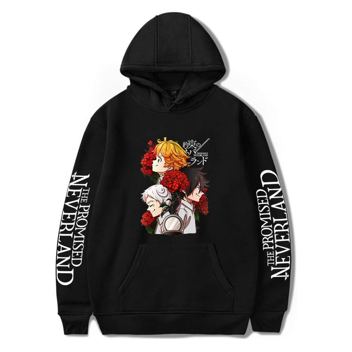 The Promised Neverland Season 2 Hoodie 2D Printing Loose Unisex Warm Polyester Hooded Sweatshirt