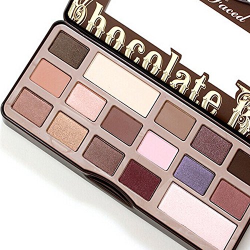 FaithYoo 100% Natural Powder Chocolate Bar Palette 16 Color Eyeshadow Palette (style 2)