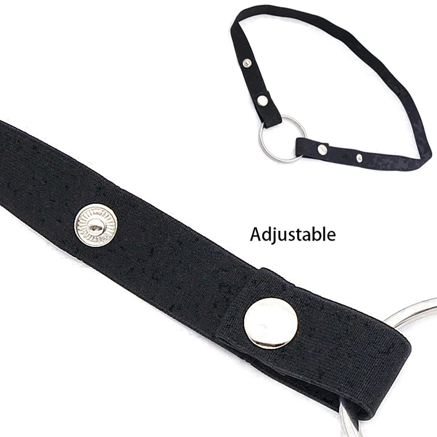 Silver/l, Suave y Transpirable Masculino Entrenamiento Corriendo Jaula de Protección, 40/45/50/55 Tarjeta Anillo Selección Cinturón Desgaste Correa Acero Inoxidable