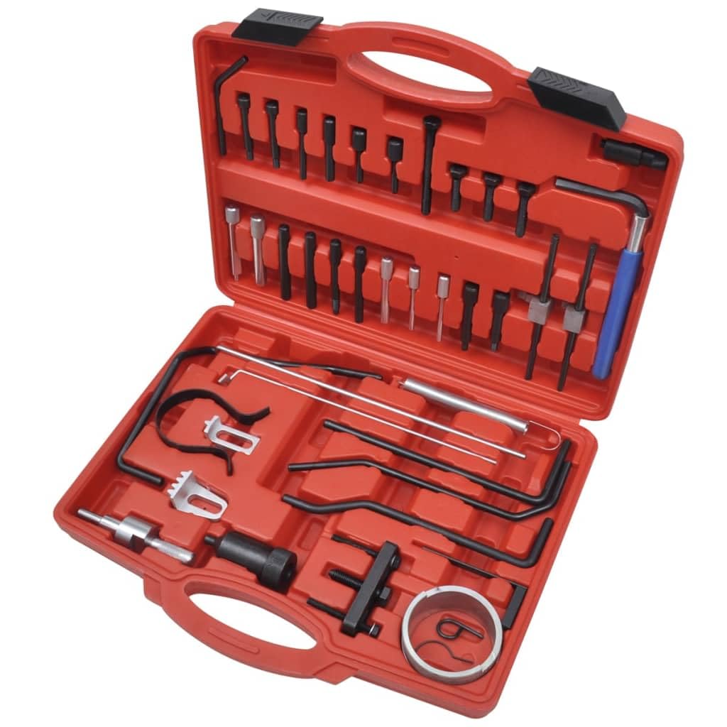 Mangloder - Juego de herramientas de correa dentada para motores diesel y gasolina para vehículos Citroën Peugeot, reparación de motores de combustible, maletines de herramientas, accesorios duraderos