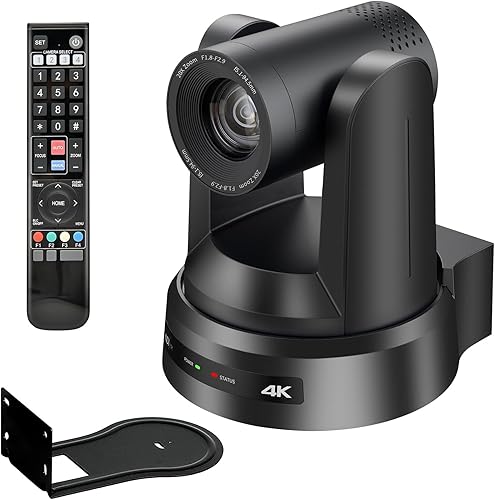 Cámara PTZ 4K, seguimiento automático AI USB3.0/3G-SDI/LAN HDMI PTZ Cámara 20X óptico +16X zoom digital con PoE transmisión en vivo para adoración