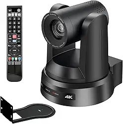 Câmera PTZ HDMI 20X USB3.0 3G-SDI IP Live Streaming Camera,Câmera de videoconferência 1080P para eventos educacionais e de adoração em igrejas Suporte Zoom Skype vMix（Remessa do Brasil）