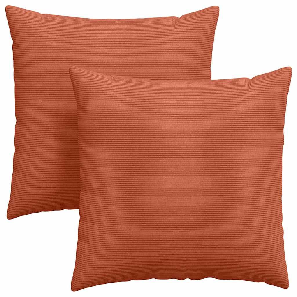 Weiche Cordkissen für Sofa 2 Stück mit samtiger Textur und modernem Design als Elegante Sofakissen und plüschige Dekokissen