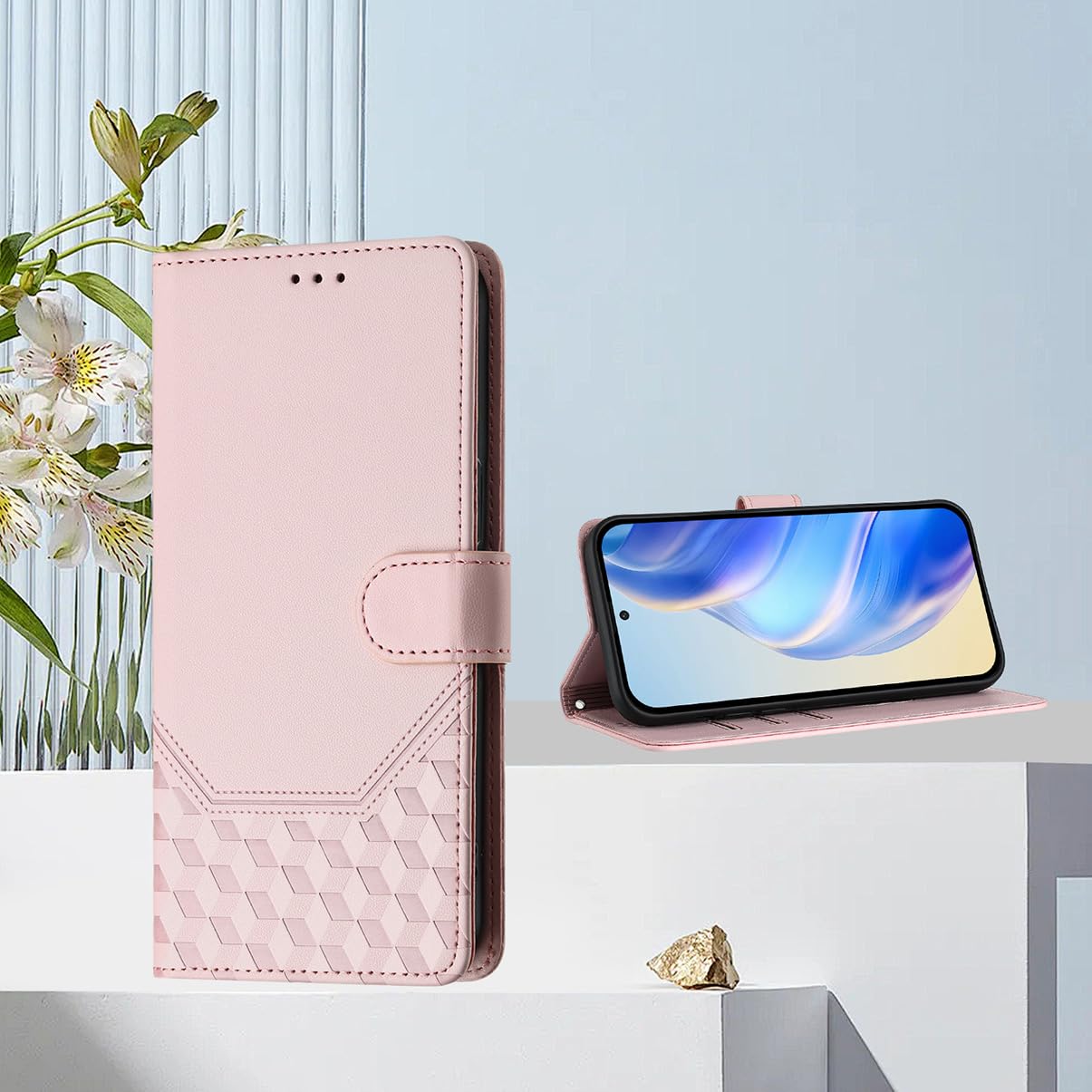 Per Honor 400 Lite Custodia, Pelle Portafoglio Flip Cover