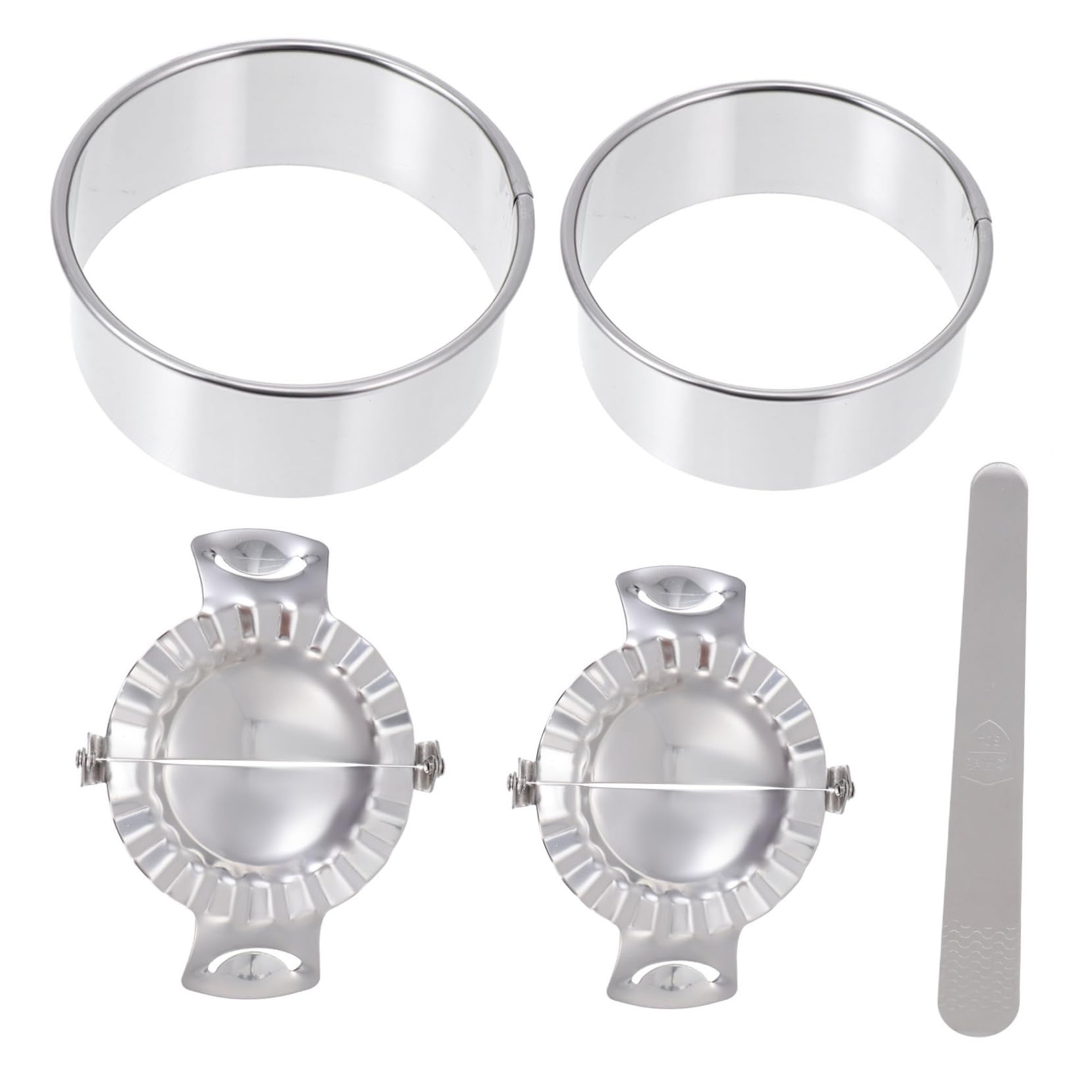 Happyyami 1 Set Dumpling Maker for Dumpling Empanada Ravioli and Pies Easy to Clean Kitchen Tools for Home Cooking Silver