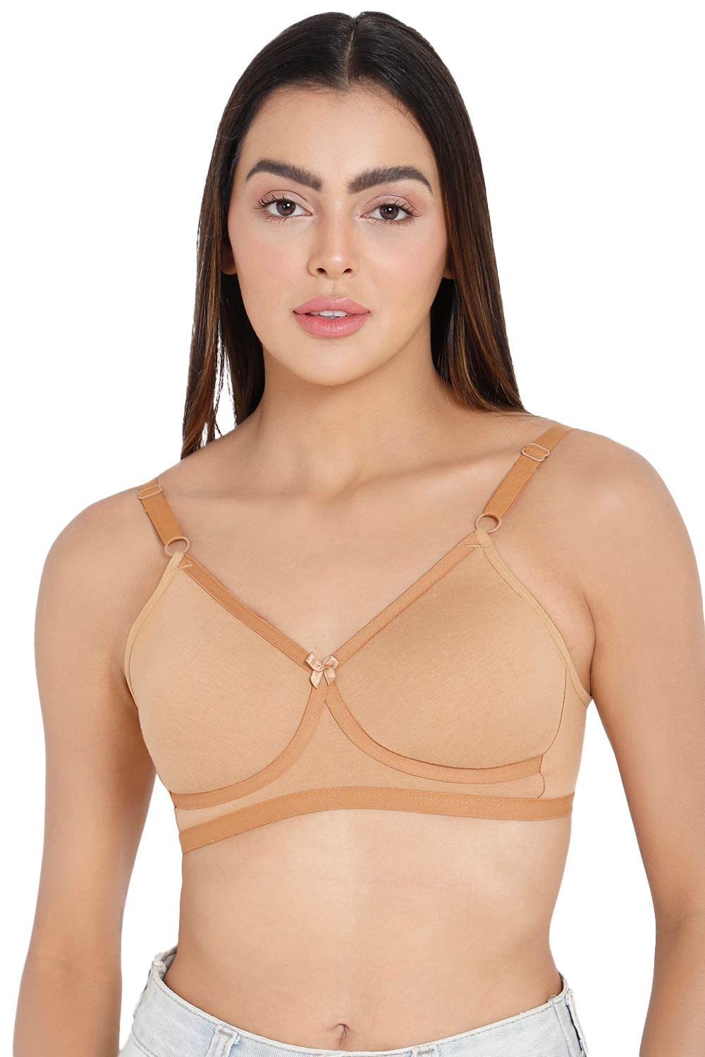 naidu hall Naiduhall Non Wired Non Padded High Coverage Bra - Classic-picture-0