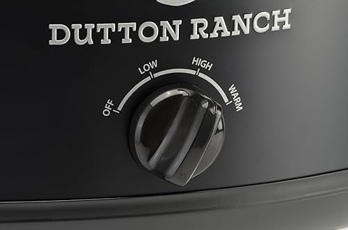 Miniatura 6 de Yellowstone - Olla de cocción lenta de 7 cuartos con control manual de calor, negro mate