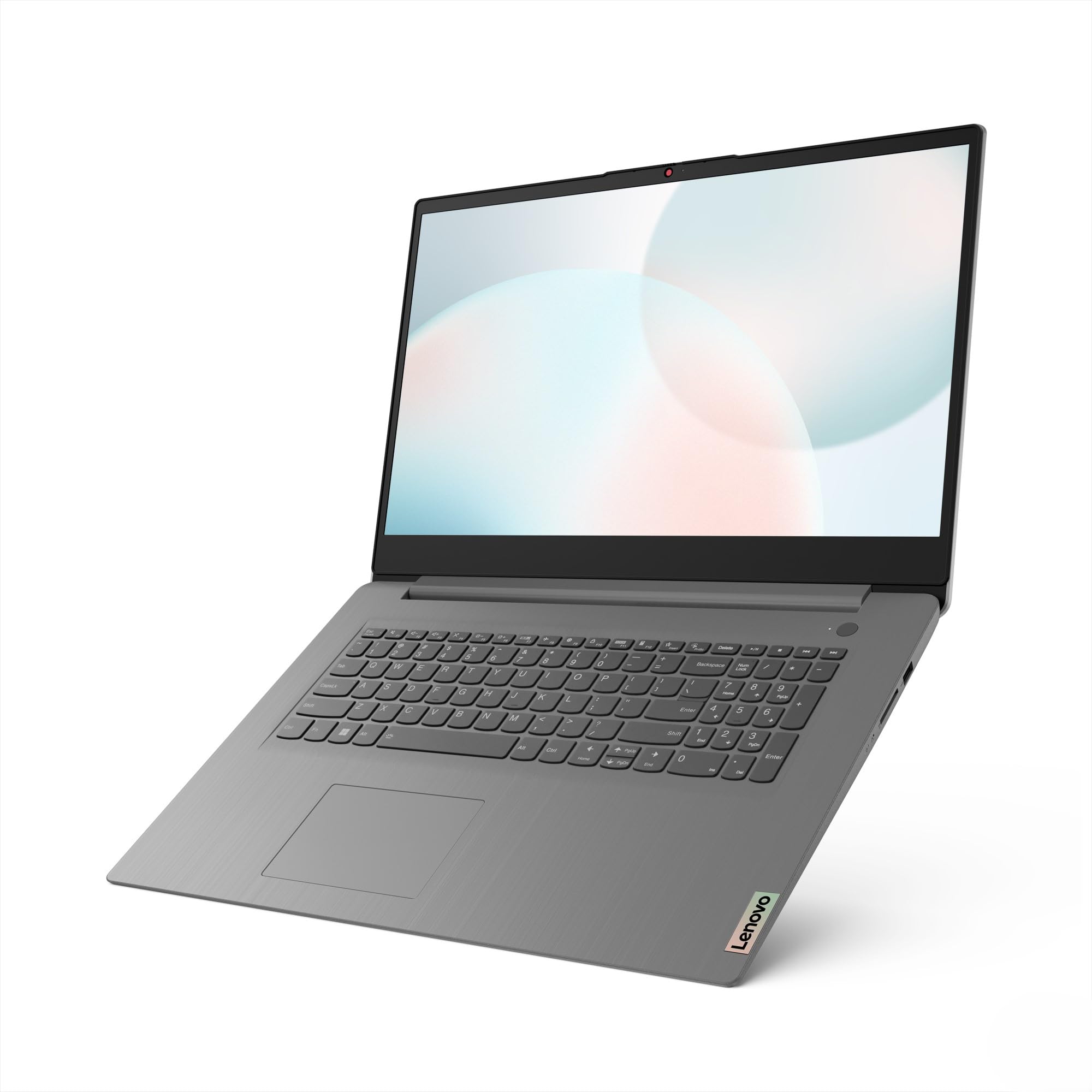 Lenovo IdeaPad 3 Laptop | 17.3" HD+ Display | AMD Ryzen 5 | 8GB RAM | 512GB SSD | AMD Radeon Grafik | Windows 11 | QWERTZ | Artic Grau | Kameraschutzabdeckung | 3 Monate Premium Care