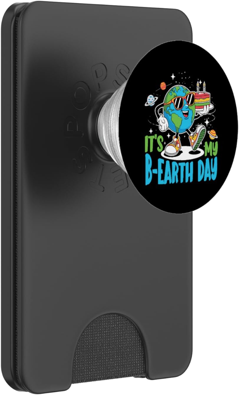 It's My B-Earth Day, Environmental Gifts, Happy Earth Day PopSockets PopWallet for MagSafe