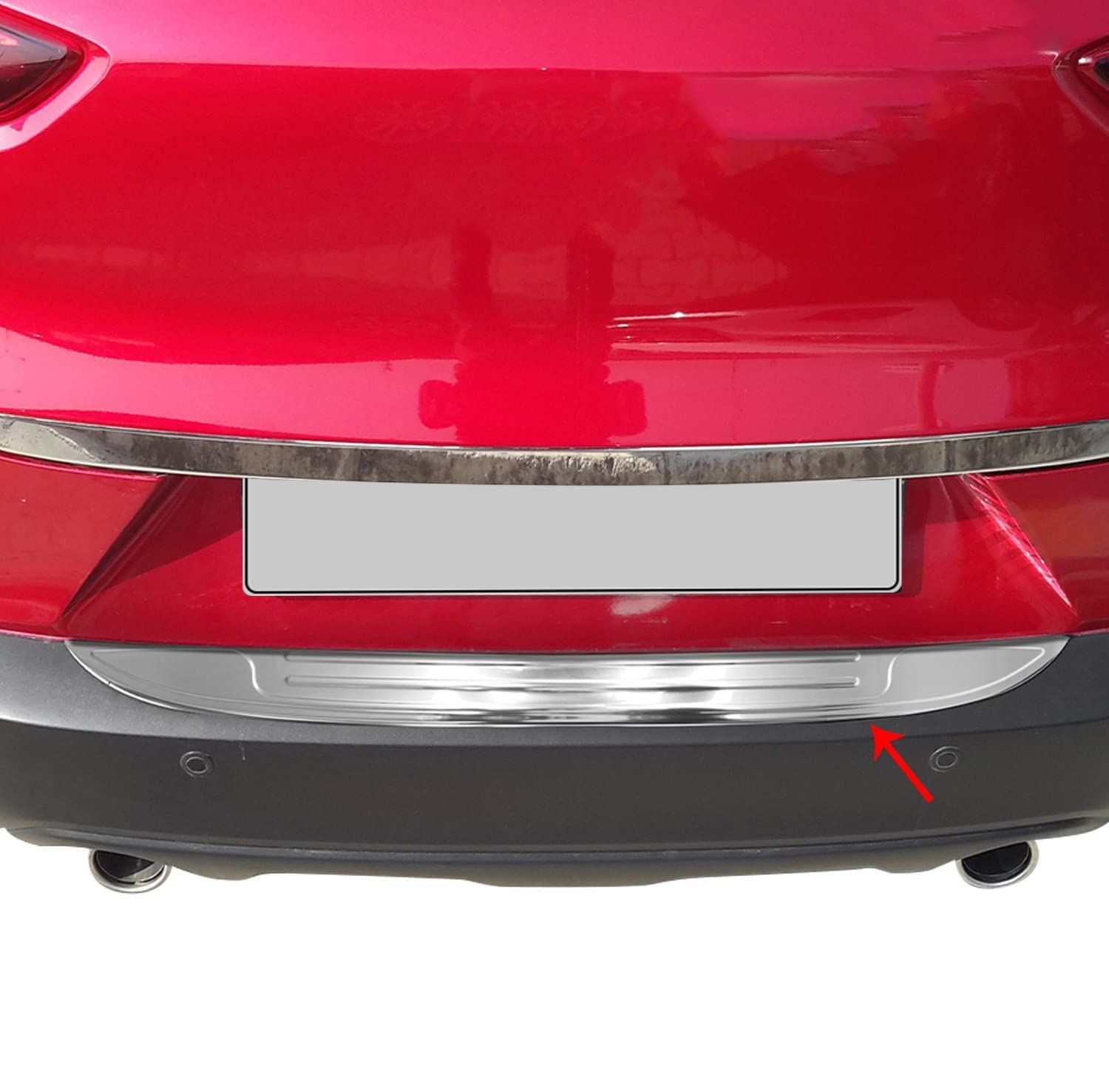 Protezione paraurti posteriore acciaio inox per Citroen Jumper