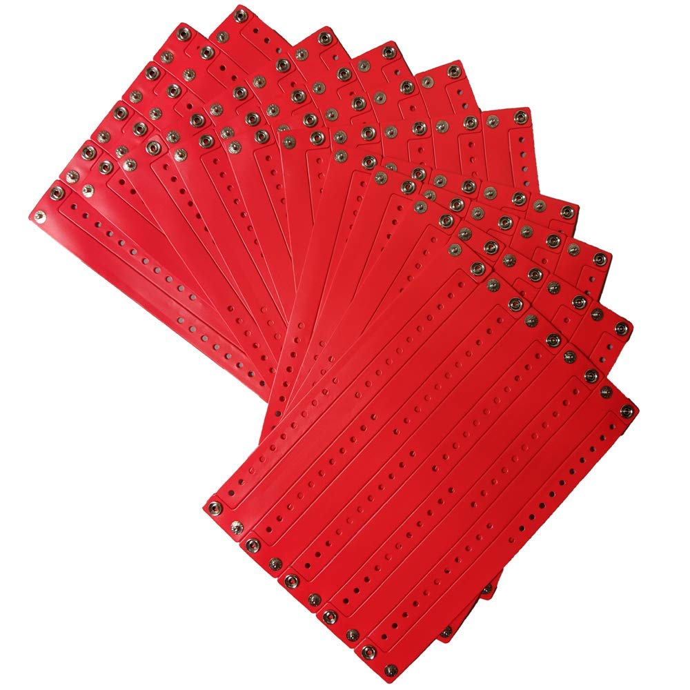 Reusable Vinyl Wristbands - Implement Water Safety, Use Colored Wristbands to Identify Your Swimmers by Ability - 10″ Long x 3/4″ Wide - 100ct.