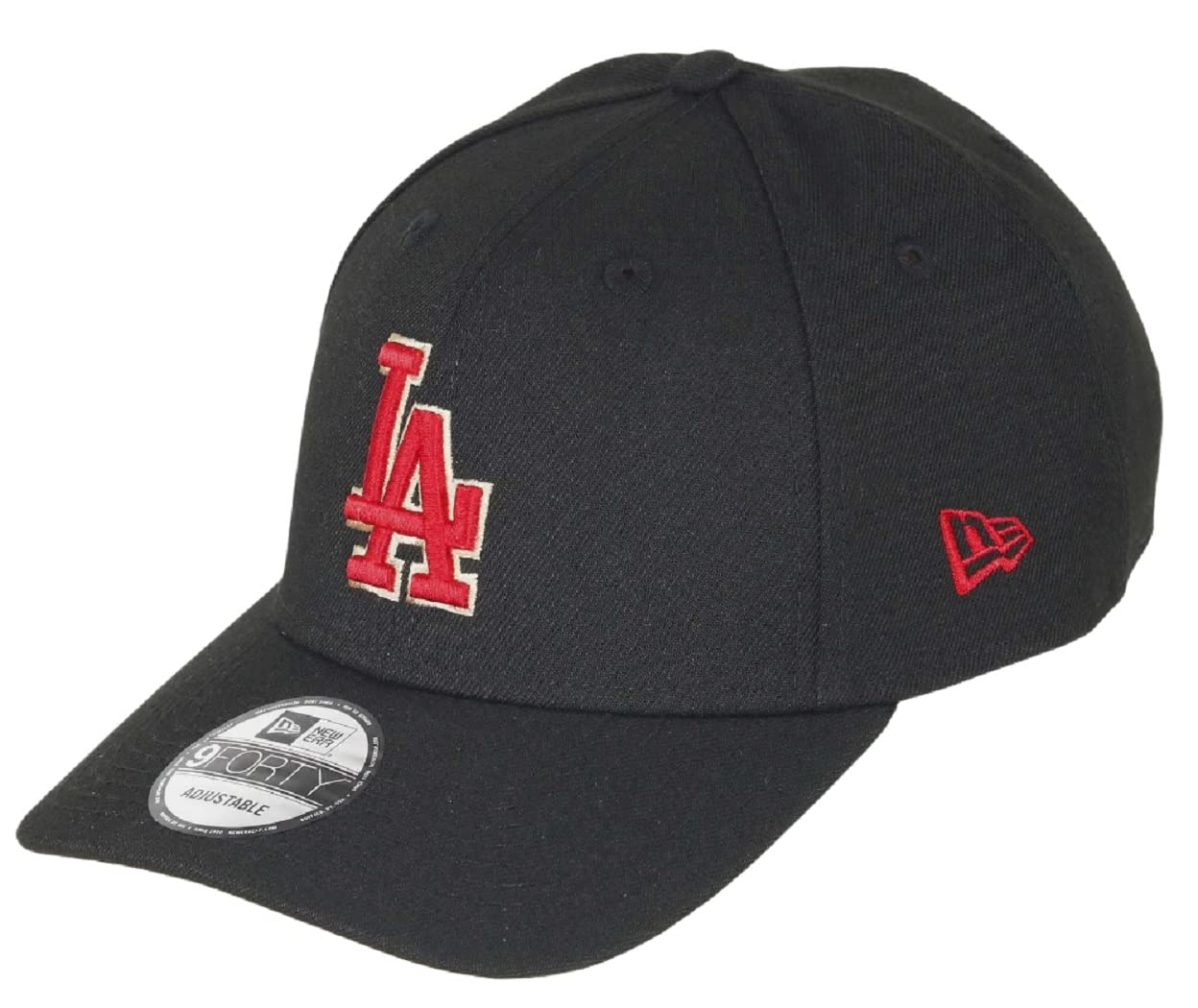 New Era Los Angeles Dodgers 9forty Adjustable Snapback Cap MLB Essential Black/Beige - One-Size โ image 1