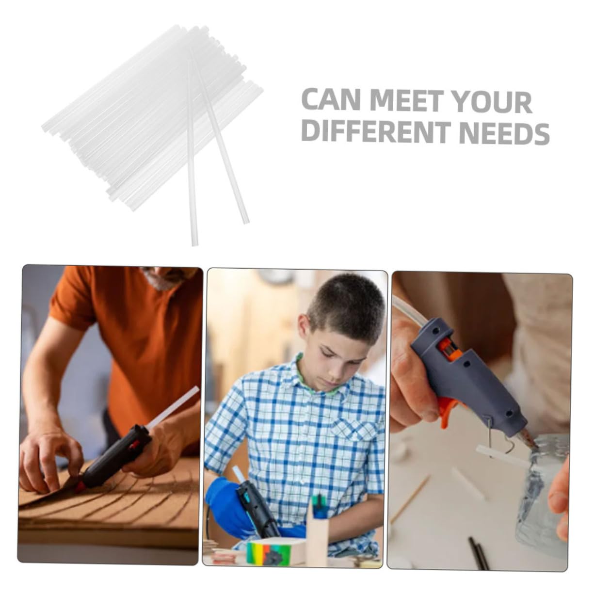 Gadpiparty Bâtons de Colle Thermofusible Transparents Peu de Bulles 100 Résine à Fusion Rapide pour Loisirs Créatifs pour Grands Projets et Étanchéité