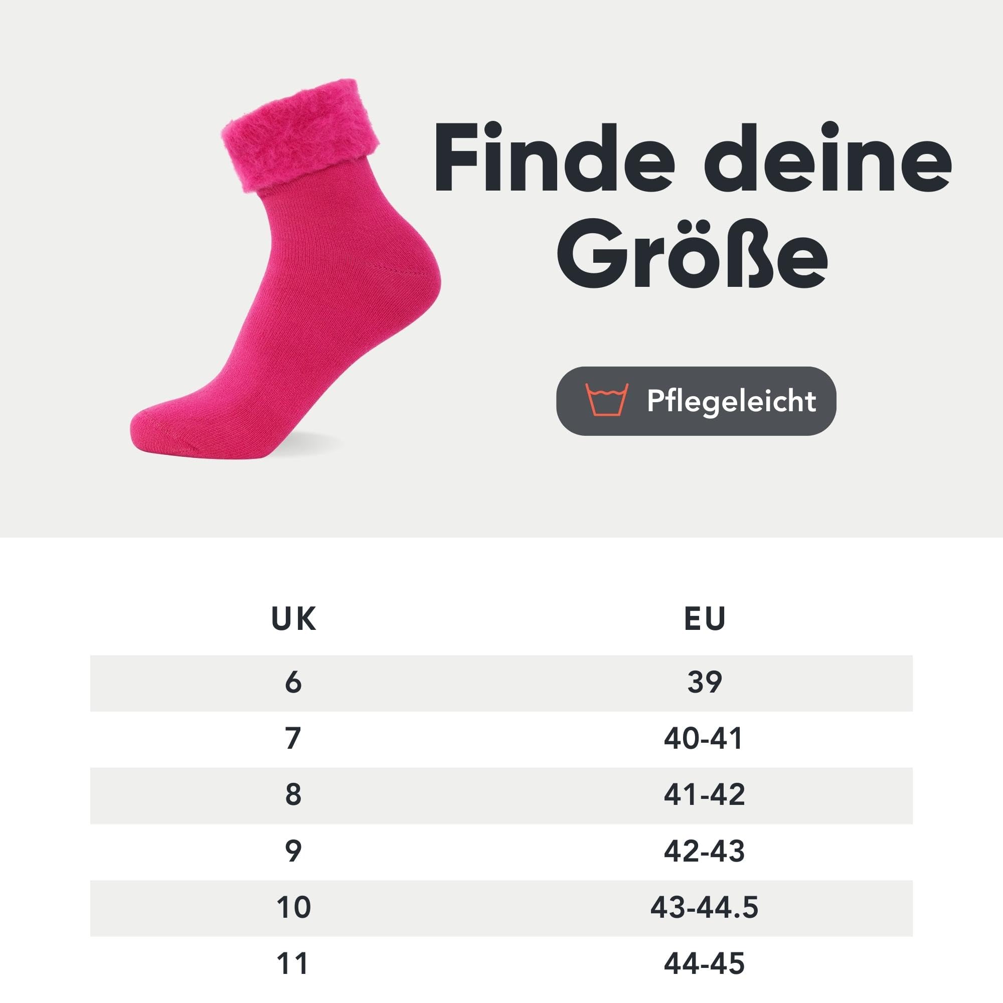 FM London Bardzo ciepłe damskie super miękkie skarpety termiczne w pastelowych kolorach (rozmiar: UK 4-8) - puszyste skarpety damskie idealne na zimne wieczory - podszewka z polaru, przytulne,