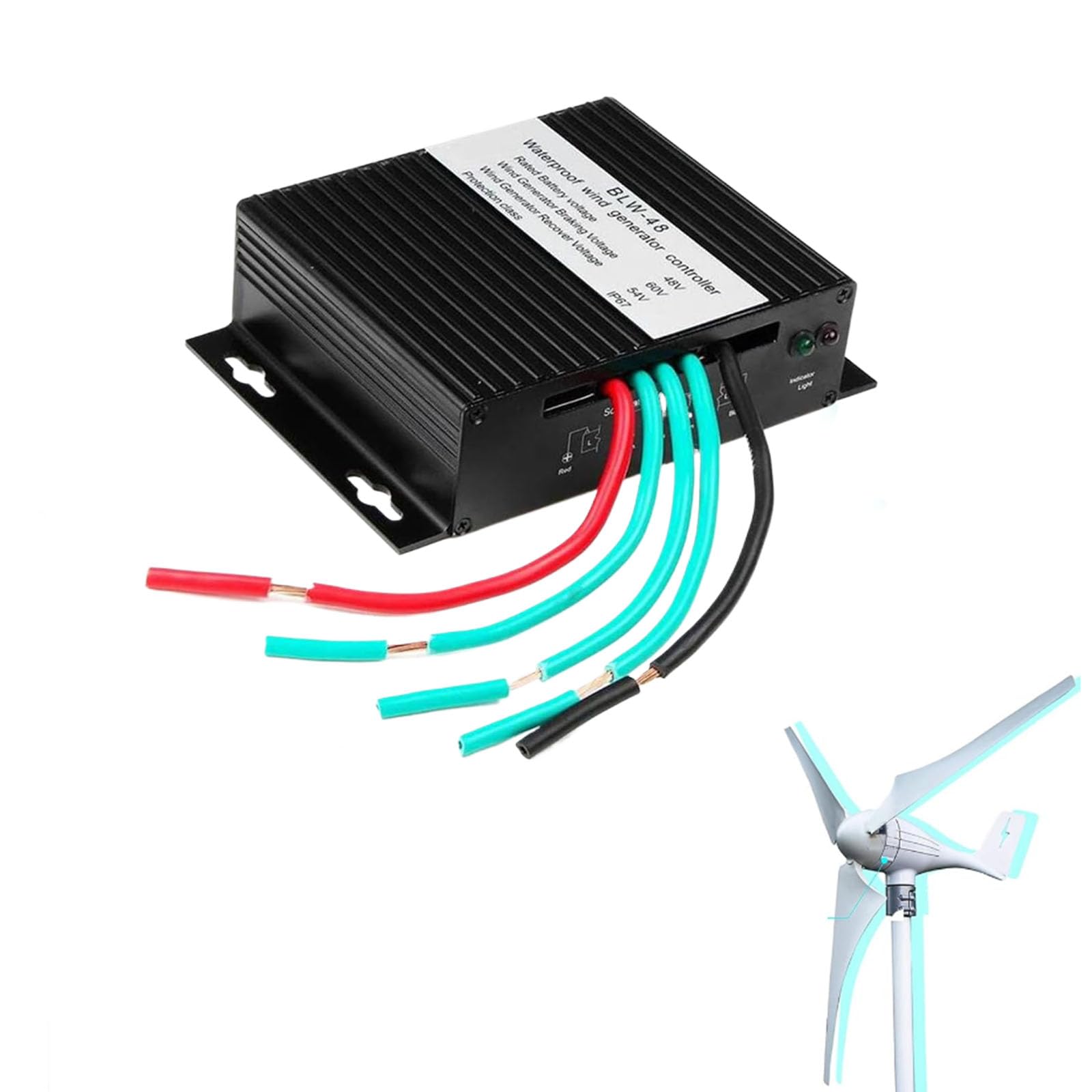 220v,HYZHANHONG 12000W Home mały regulator ładowania generatora wiatraków MPPT, 12V 24V 48V 220V Hybrydowy kontroler wiatrowy do turbiny wiatrowej