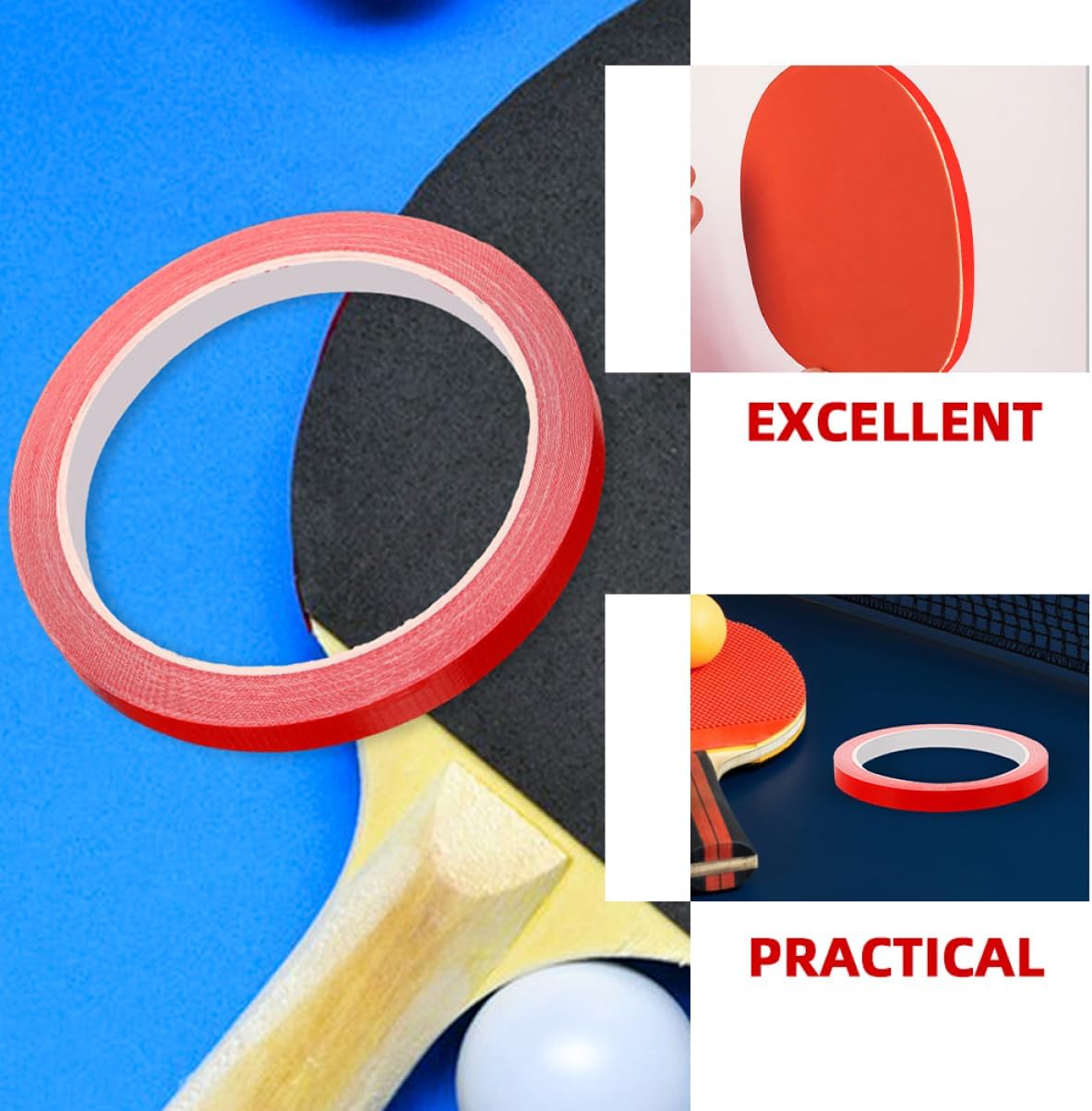 Table Tennis Racket Edge Protectors Madking Tape Border Tape for Paddle Guard Professional Racket Accessory