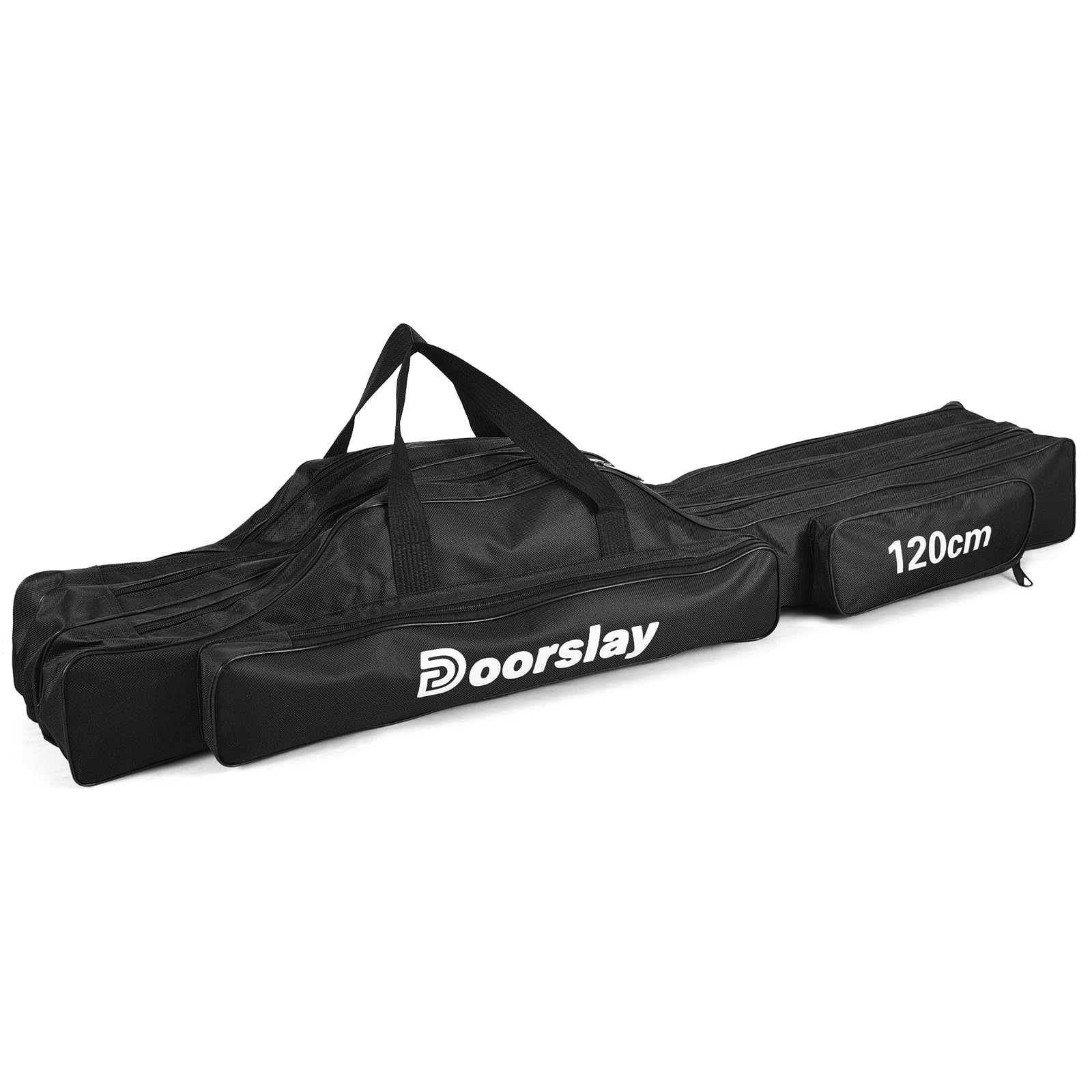doorslay Fishing Rod Case Three Layers Fishing Rod Bag Oxford Portable Folding Fishing Pole Bag Outdoor Waterproof Tackle Storage Travel Bags Carry Organizer for Fishing Camping Hiking — image 1