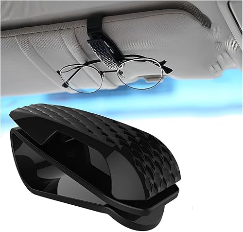 AICEL Soporte para lentes para visera solar de automóvil, gancho para gafas de sol para mujeres y niñas, soporte multifuncional portátil para