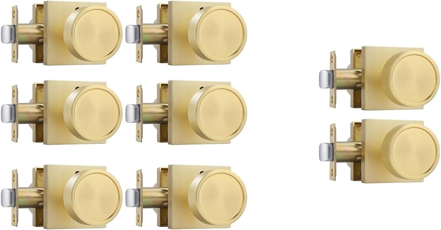 goldenwarm Privacy Closet Door Knobs 8 Pack