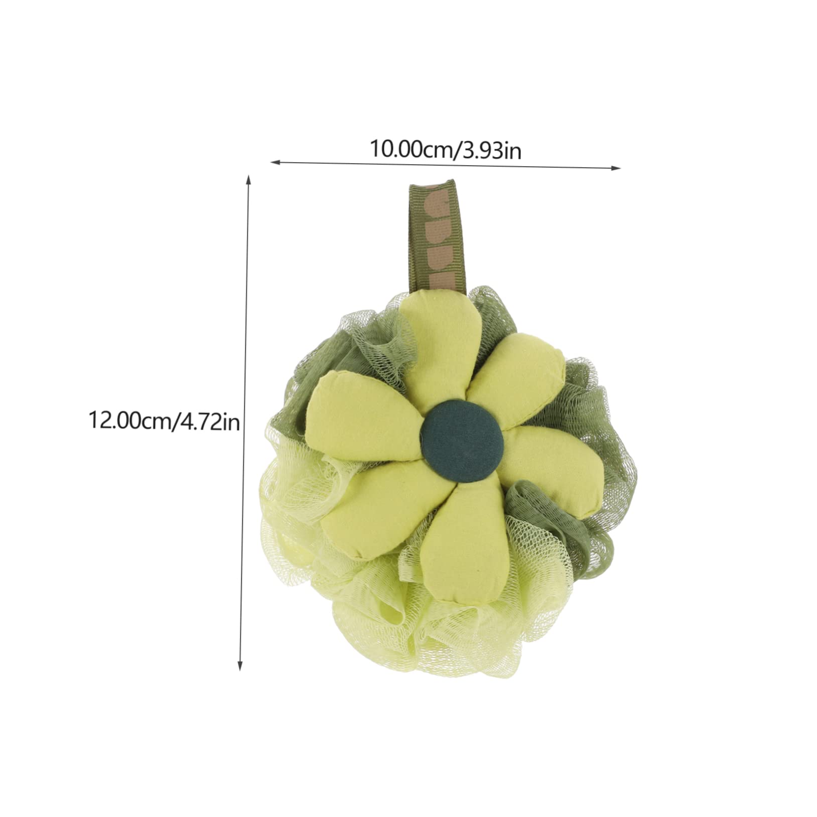 Gogogmee 3Pcs Bath Flower Loofah Sponges for Adults Exfoliating Body Scrubber Soft Mesh Shower Balls Bath Accessories for Women Gentle Cleansing and Rich