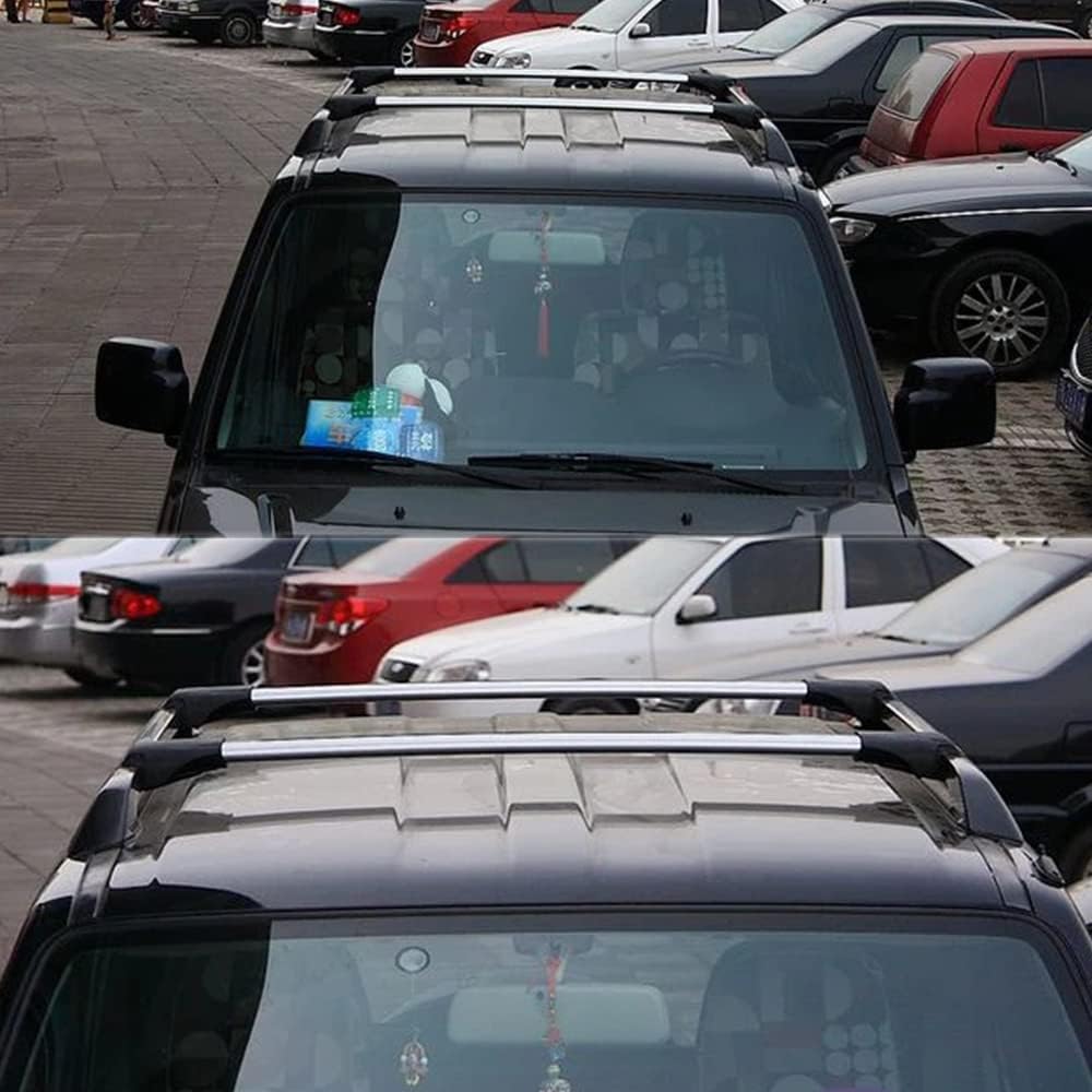 Aluminiowy bagażnik dachowy do Suzuki Jimny 2006-2018, ochrona przed kradzieżą, trwały, w podróży, do transportu bagażu, szyn, akcesoria samochodowe