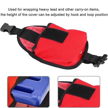 Diving Weight Pocket Pouch 2Kg / 3Kg Replacement Dive Trim Counter Weight with Quick Release Buckle and Weight Belt Pouches