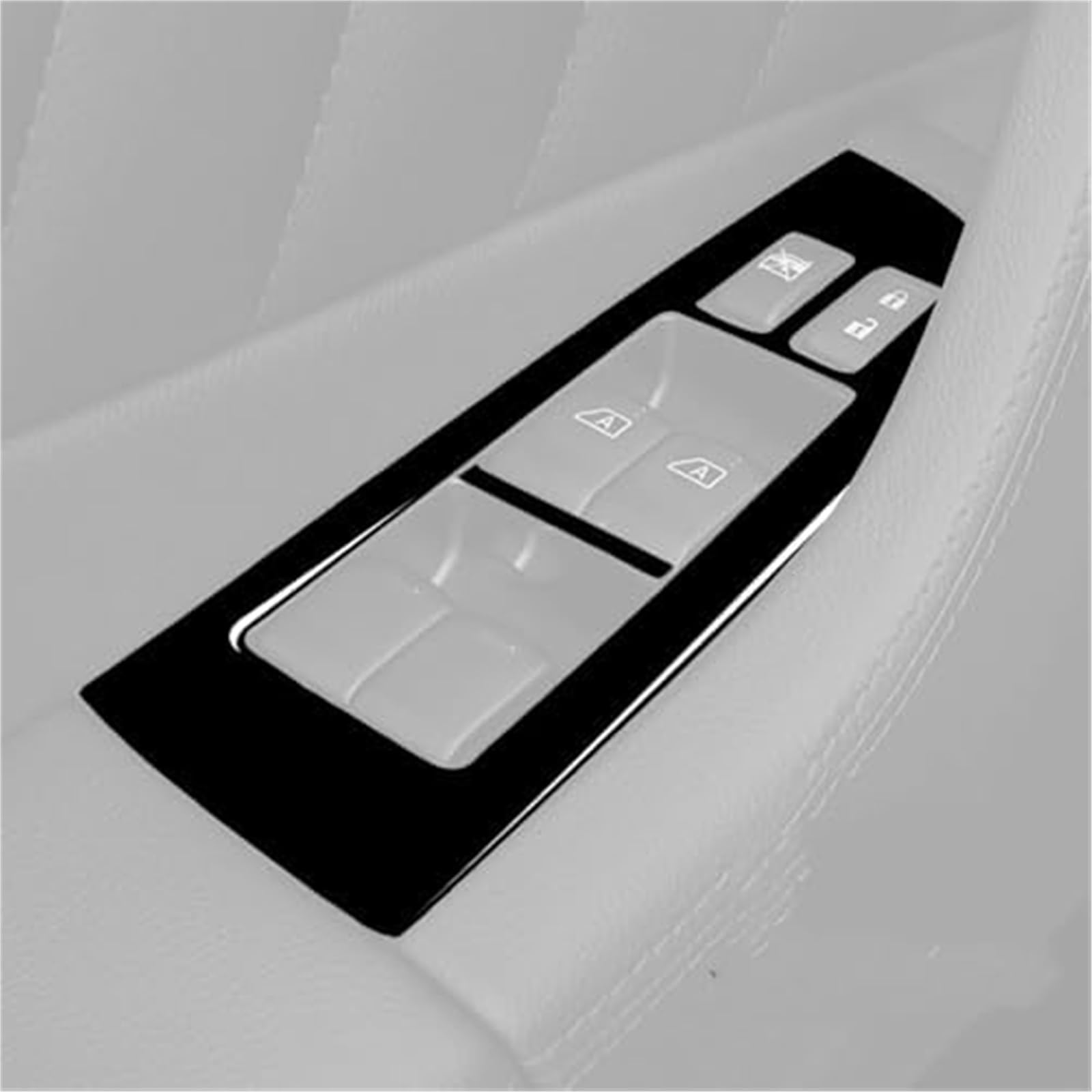 Wivplex Naklejka na panel zmiany biegów, dla Infiniti Fx 2009-2013 Qx70 14 Piano Black Pokrywa sterowania podnośnikiem szyby Akcesoria do dekoracji listwa ozdobna deski rozdzielczej samochodu