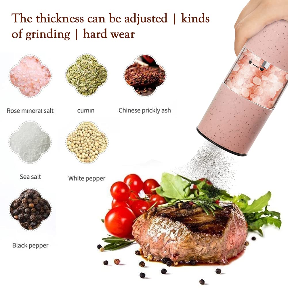 Amazon.co.jp: ソルトアンドペッパーミル、電動スパイスミル、ペッパー