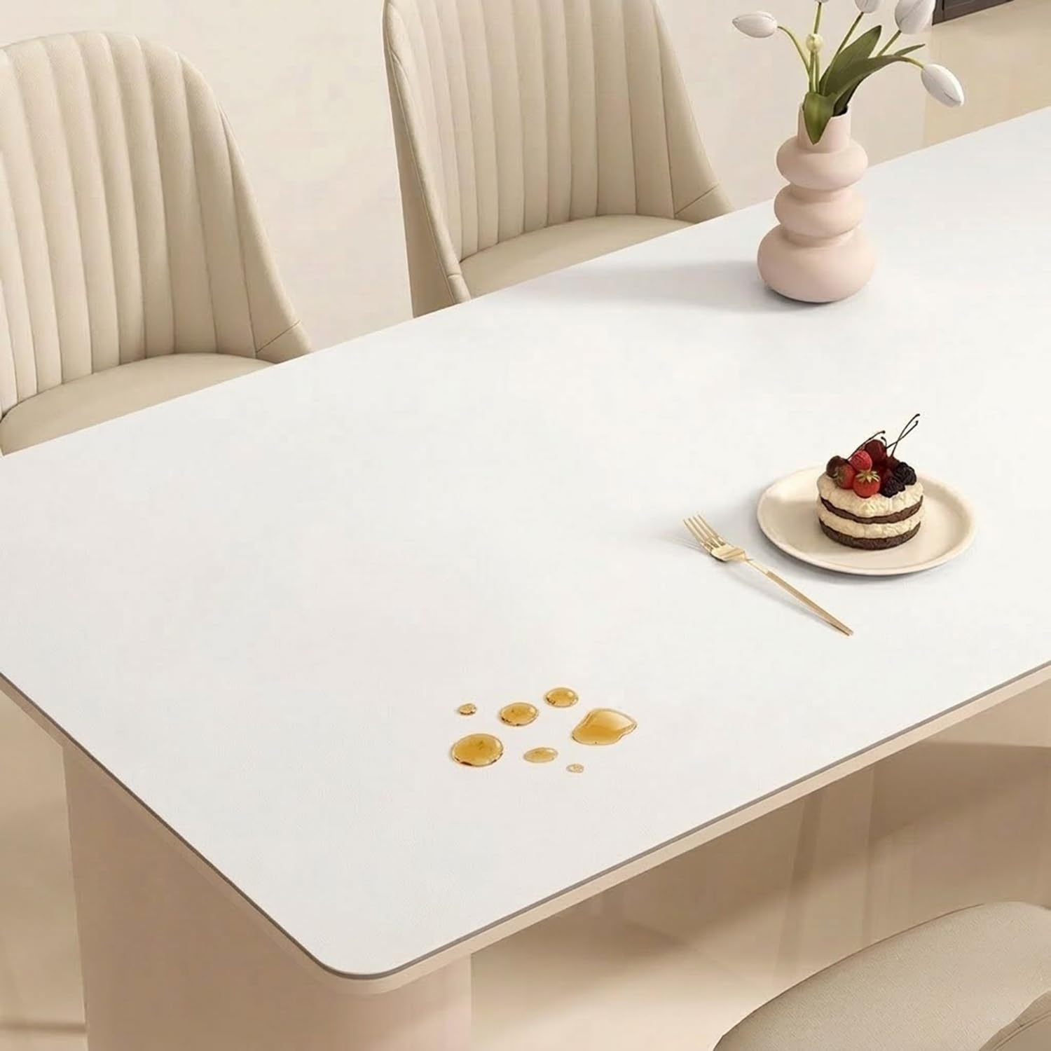 Tapis de protection imperméable – Résistant à l'huile et à la chaleur, antidérapant, tailles personnalisables (blanc, 80 x 130 cm) – essentiel pour la sécurité de la cuisine et de la pâtisserie