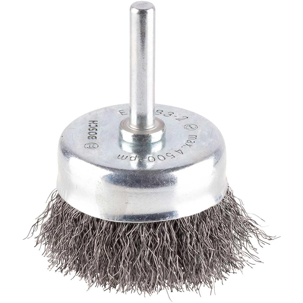 Bosch PRO 0.2mm Crimped Steel Wire Brush 50mm 6mm Shank