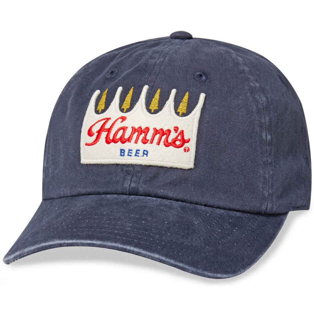 AMERICAN NEEDLEHamm's Beer New Raglan Adjustable Strapback Hat Navy