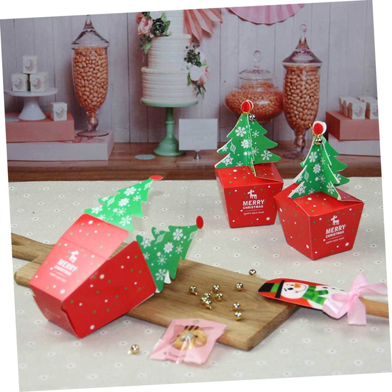 FRCOLOR 30stücke Teiliges Weihnachtsgeschenkboxen Mit Weihnachtsbaum- Kleine Süßigkeiten Und Pralinenschachtel Für Leicht Und Praktisch Deko Für Festliche Anlässe