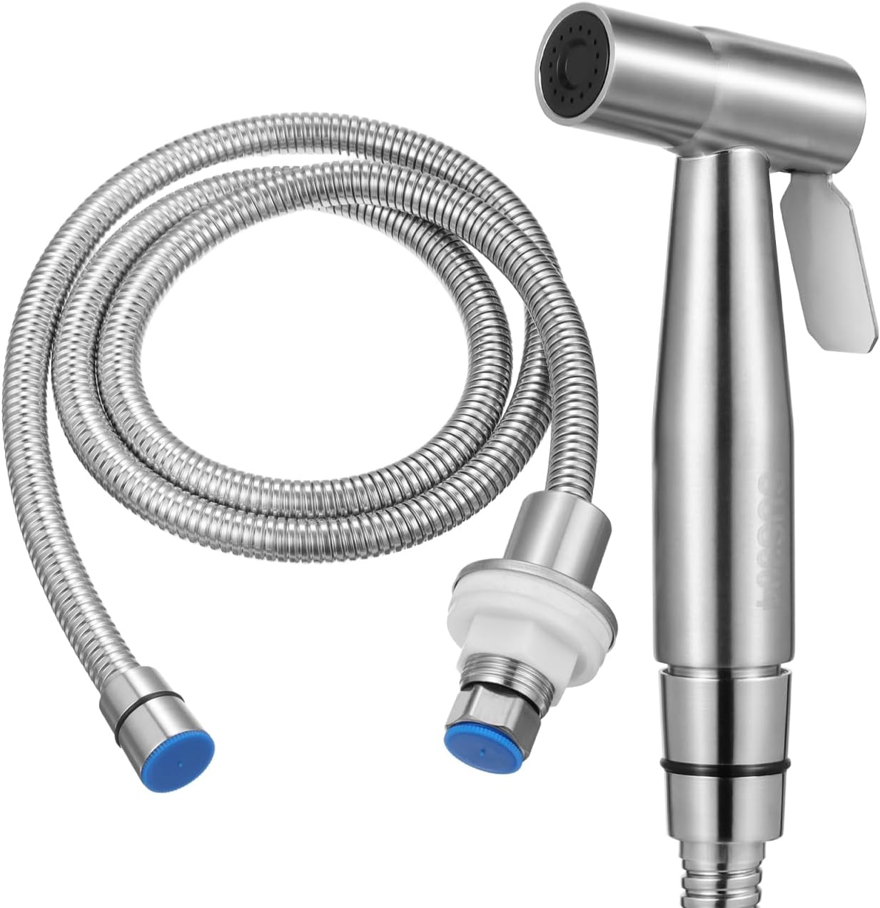 Stainless Steel Kitchen Sink Sprayer Replacement, Pull Out Spray Head with 1.5M Hose, Interface diameter 1/2 inch, Universal Faucet Attachment for Home Use, Silver