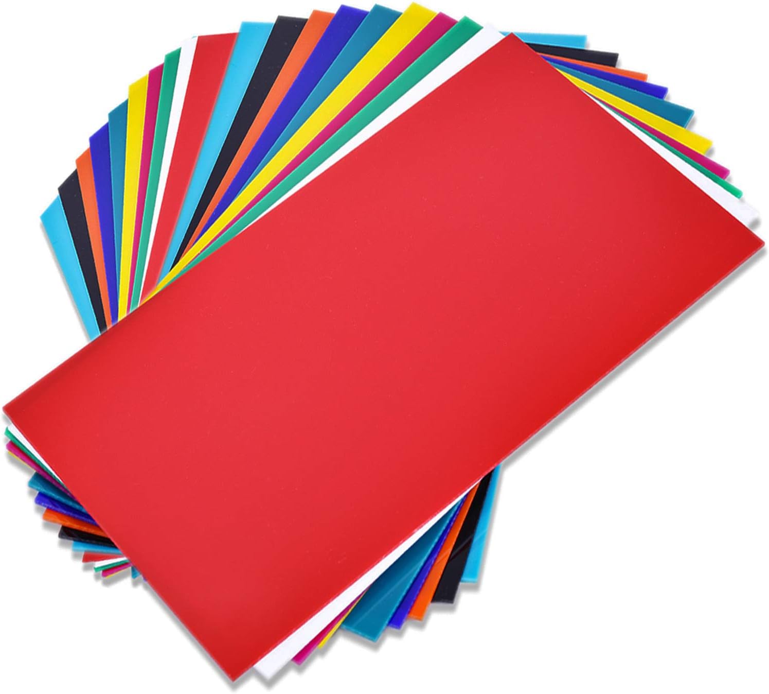 20 Pieces & 10 Colors Cast Acrylic Sheets 12" x 20" x 0.118" Opaque (no-Transparent) Plastic Sheet for Crafts, Signs, DIY Projects.