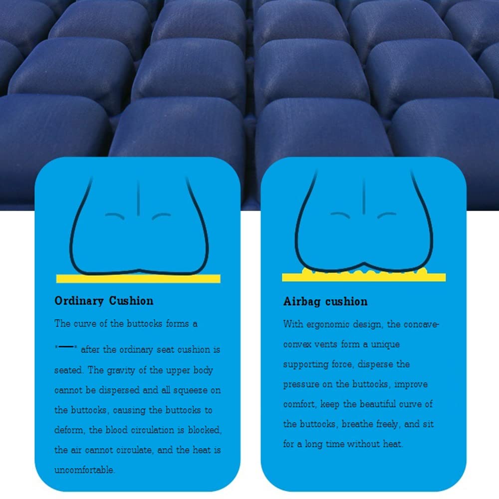 Cojín Antiescaras de Aire, Cojín de Asiento Aire de Descompresión Prevención de Llagas en la Piel