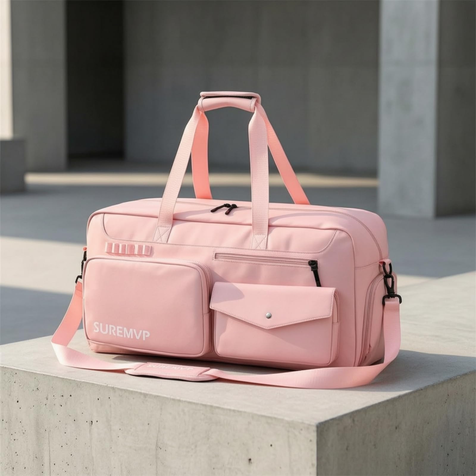 harayaa Borsa Porta Racchette Borsa Tennis Borsa Sportiva Custodia Attrezzatura Borsone Palestra con Tasca Scarpe Separata E Fodera Termica in Poliestere, Array, Bianco E Blu