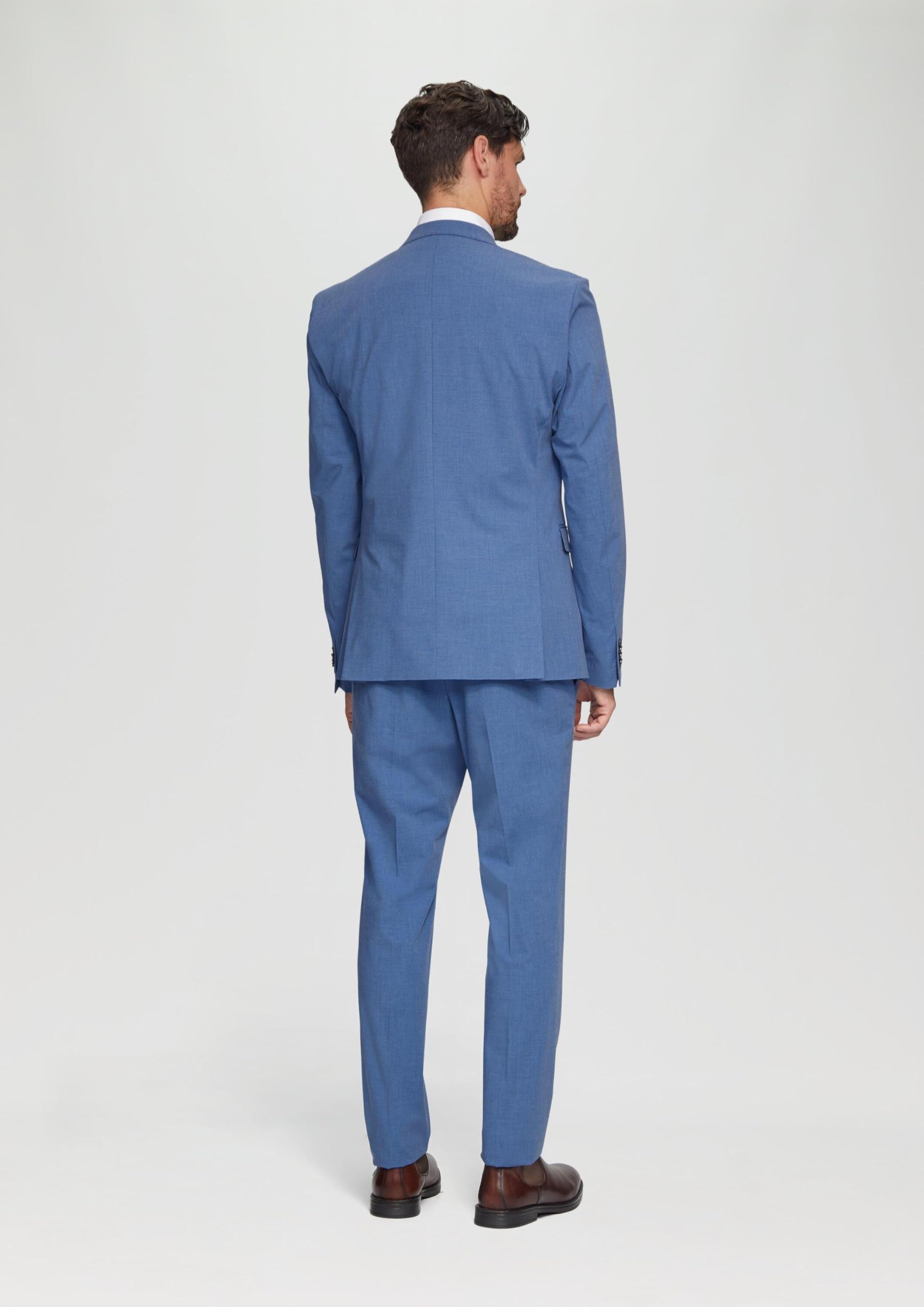 s.Oliver Herren Indoor-Sakko – Slim Fit, Superstretch, Woll-Optik