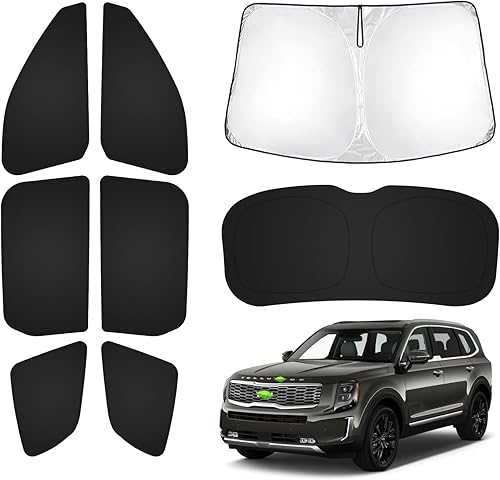 Miniatura 20 de T TGBROS Parasol para ventana de ajuste personalizado para Chevrolet Chevy Trailblazer 2021-2023 2024, accesorios para parabrisas y ventanas