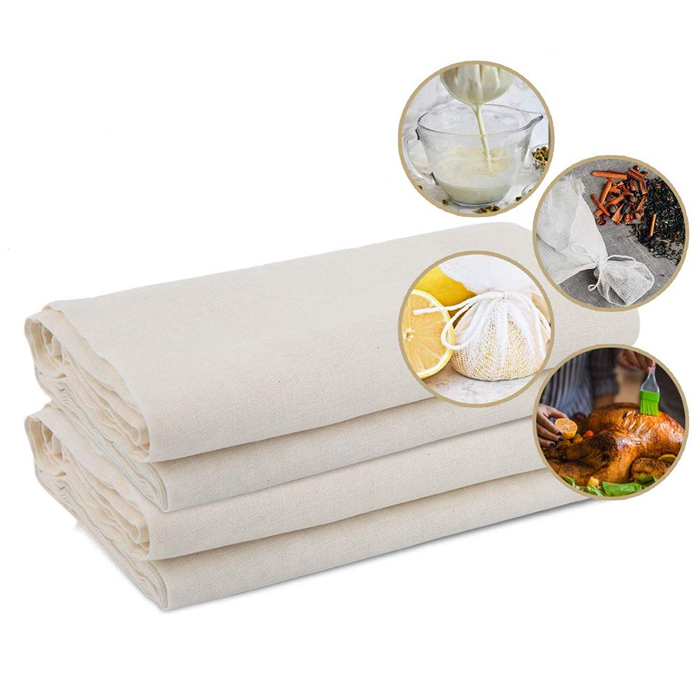 Reusable Unbleached Cotton Fabric Food Strainer (90-5.4 Yards)