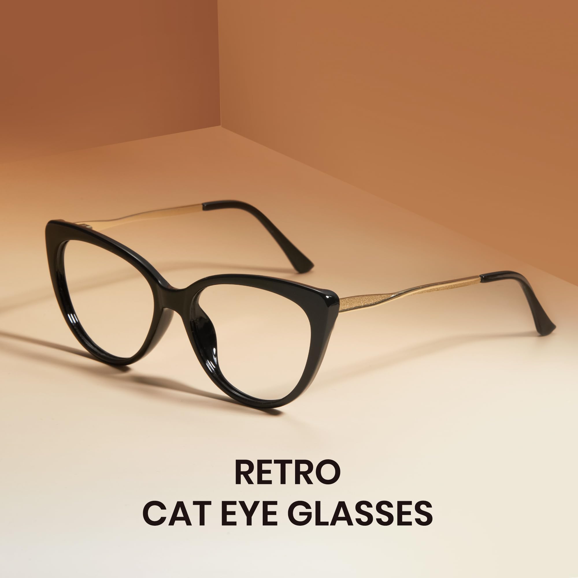 Cyxus 2 Paia Occhiali Luce Blu Uomo Donna Moda Montature Cat-Eye Leggero TR90 Occhiali Anti Mal di Testa Affaticamento Degli Occhi