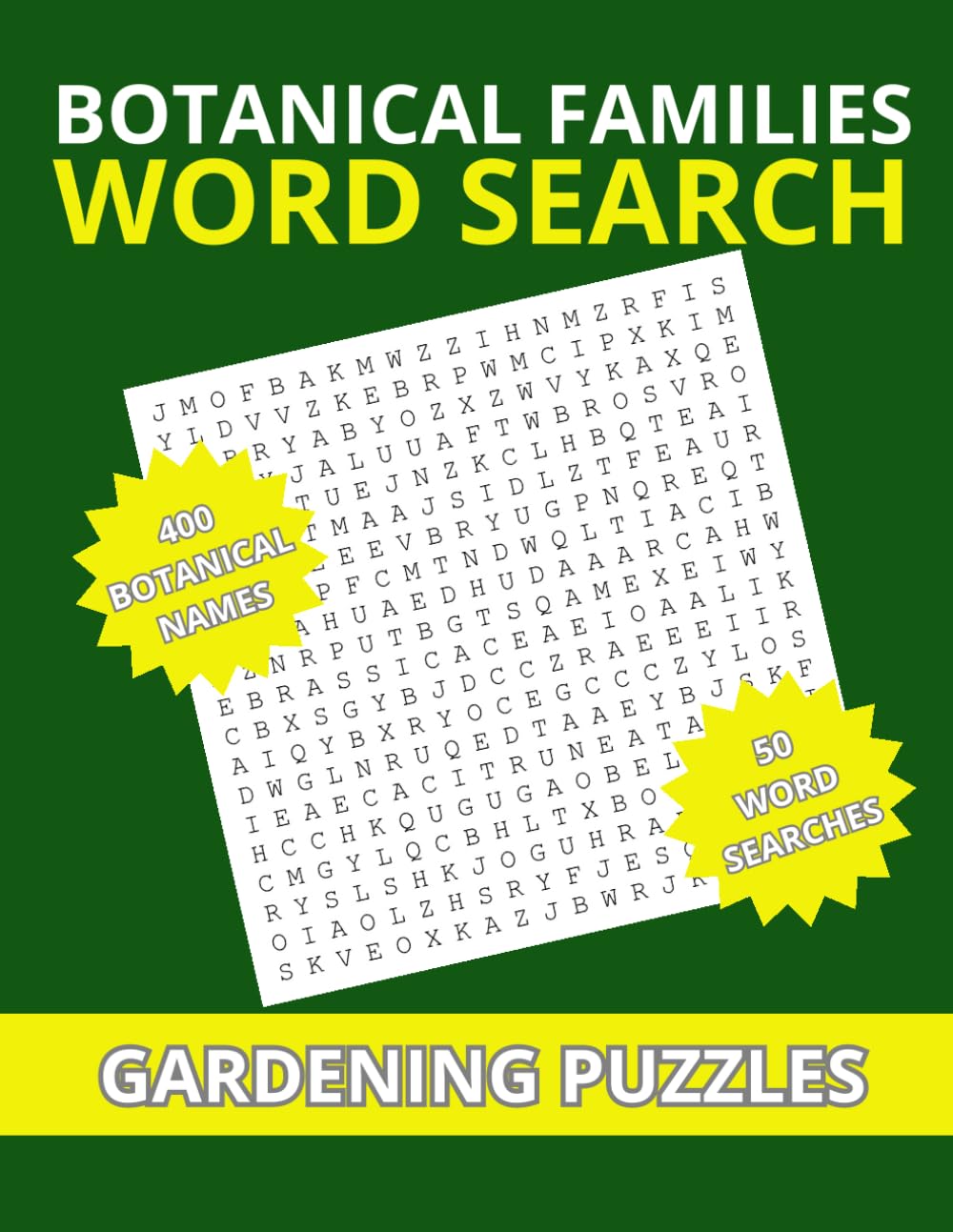 Botanical Families Word Search: Challenging Gardening Puzzle Book