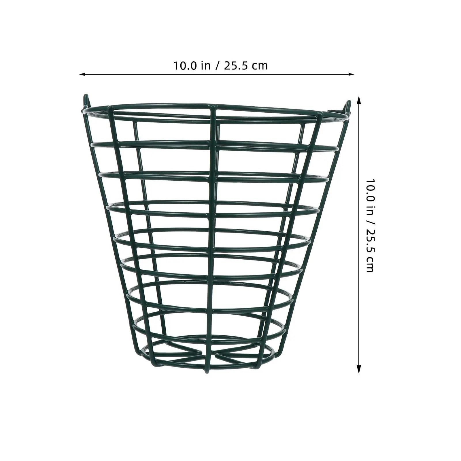 Golfball Korb Metal 1Pcs Golf Ball Storage Basket Stainless Steel Large Capacity 100-Ball Carrier for Driving Range Clean Drainable Design Outdoor