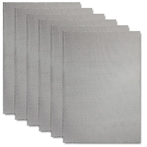 Rostfritt stål galler mot gnagarnät: 6 stycken rostfritt stålnät i myggnät, ventilationsgaller, myggnät, luftutloppsgaller, 300 x 210 mm (20 maskor)