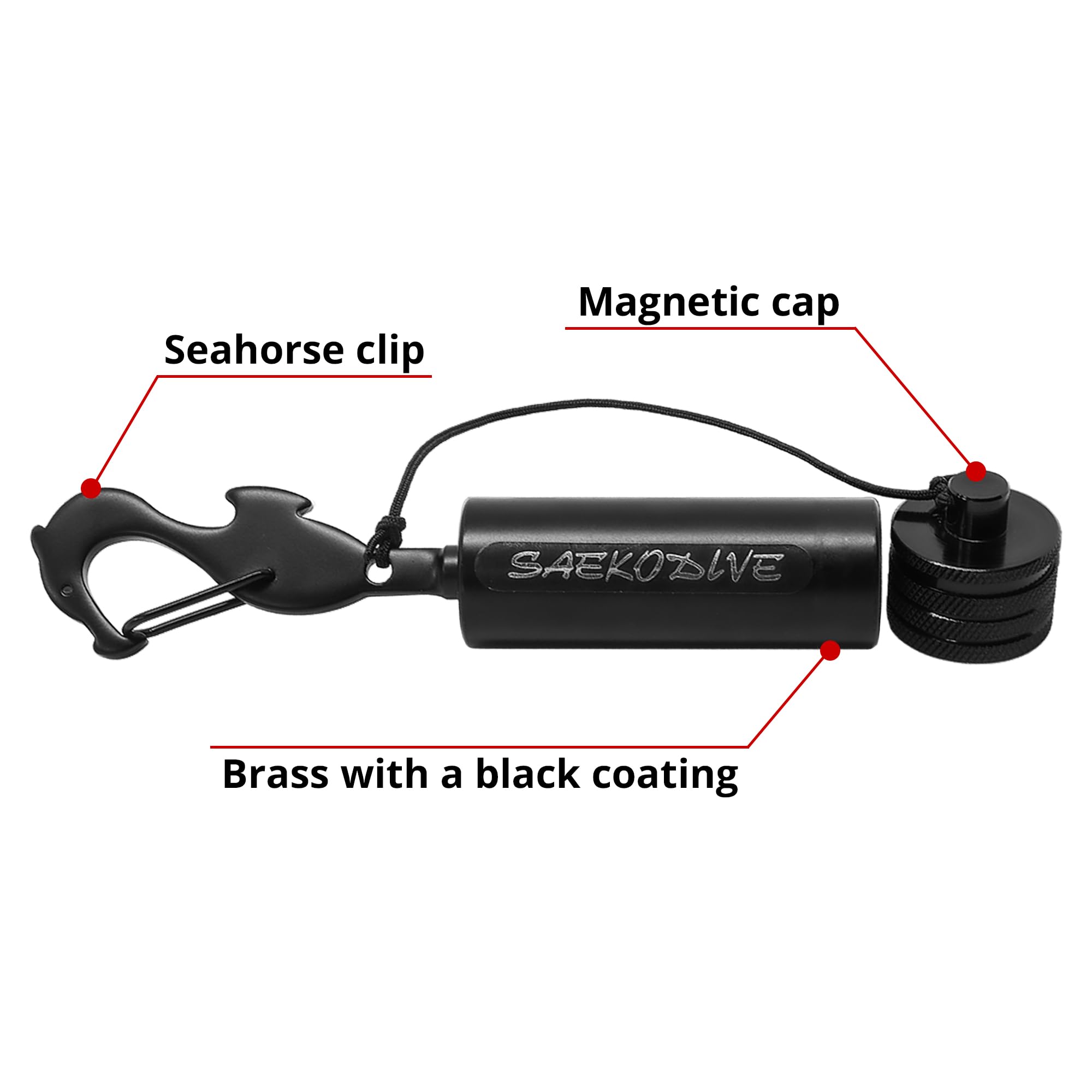 Saekodive Diving Shaker Rattle Stick with Magnet - 5.9