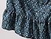 Making Believe Girls Calico Pioneer Peasant Costume Skirt - Blue Calico - Medium 6-8