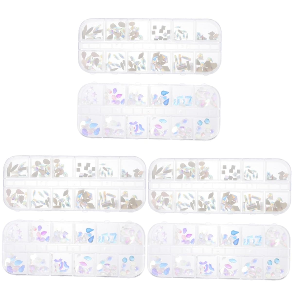 3 Set Colorati Per Nail Art Decorazioni Per Unghie Fatte Mano Accessori Per Manicure Unici E Versatili Per Unghie Telefonini E Album Fotografici 2 Scatole*3