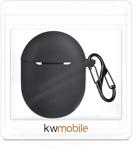 Miniatura 7 de kwmobile Funda compatible con Xiaomi Redmi Airdots 3 ProBuds 3 Pro - Funda de silicona para auriculares - Negro