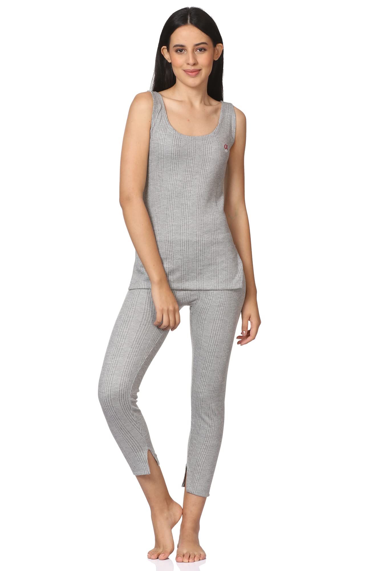 alfa Ladies Quilted Sleeveless Cotton Thermal Set (Camisole/Slip/Tank/Top and Lower/Pajami/Legging Set)-picture-18